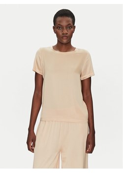 ViCOLO Bluzka TD0007 Beżowy Relaxed Fit ze sklepu MODIVO w kategorii Bluzki damskie - zdjęcie 182635223