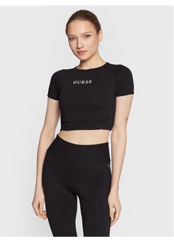 Guess T-Shirt Aline V3RP16 KABR0 Czarny Slim Fit ze sklepu MODIVO w kategorii Bluzki damskie - zdjęcie 182635261