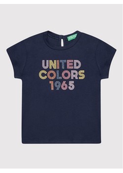 United Colors Of Benetton T-Shirt 3I1XC1527 Granatowy Regular Fit ze sklepu MODIVO w kategorii Koszulki niemowlęce - zdjęcie 182635291