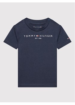 Tommy Hilfiger T-Shirt Baby Essential KN0KN01487 Granatowy Regular Fit ze sklepu MODIVO w kategorii Koszulki niemowlęce - zdjęcie 182635540