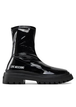 LOVE MOSCHINO Botki JA24225G0LIIZ000 Czarny ze sklepu MODIVO w kategorii Botki - zdjęcie 182635623