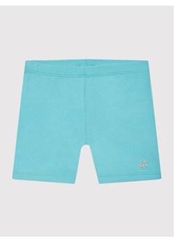 United Colors Of Benetton Szorty sportowe 3MT1I0576 Niebieski Slim Fit ze sklepu MODIVO w kategorii Spodenki dziewczęce - zdjęcie 182635664
