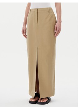 Herskind Spódnica midi 5532150 Khaki Regular Fit ze sklepu MODIVO w kategorii Spódnice - zdjęcie 182635671