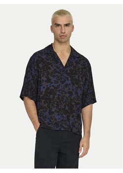 Only & Sons Koszula Harris 22032732 Granatowy Relaxed Fit ze sklepu MODIVO w kategorii Koszule męskie - zdjęcie 182635692