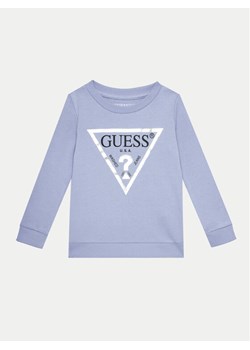 Guess Bluza K74Q12 KAUG0 Błękitny Regular Fit ze sklepu MODIVO w kategorii Bluzy chłopięce - zdjęcie 182635763