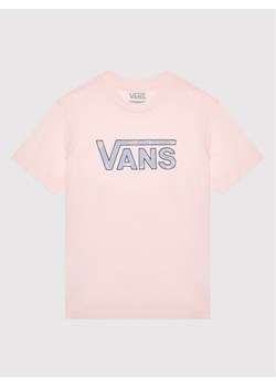 Vans T-Shirt Flying V Wash VN0A5LET Różowy Regular Fit ze sklepu MODIVO w kategorii Bluzki dziewczęce - zdjęcie 182635782