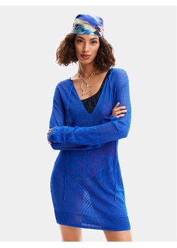 Desigual Sukienka plażowa El Cairo 24SWMF03 Niebieski Regular Fit ze sklepu MODIVO w kategorii Odzież plażowa - zdjęcie 182635844