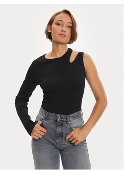 Replay Bluzka W3142 .000.23747 Czarny Slim Fit ze sklepu MODIVO w kategorii Bluzki damskie - zdjęcie 182635850