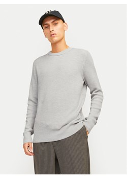 Jack&Jones Sweter Perfect 12257771 Szary Regular Fit ze sklepu MODIVO w kategorii Swetry męskie - zdjęcie 182635952