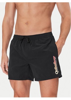 Quiksilver Szorty kąpielowe Spl Fineline Volley 15 EQYJV04141 Czarny Regular Fit ze sklepu MODIVO w kategorii Kąpielówki - zdjęcie 182635981