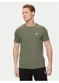 EA7 Emporio Armani T-Shirt 8NPT16 PJRGZ 1846 Zielony Regular Fit ze sklepu MODIVO w kategorii T-shirty męskie - zdjęcie 182635992