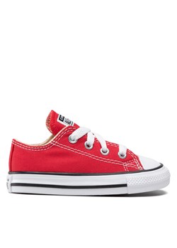 Converse Trampki Inf Chuck Taylor All Star Ox 7J236C Czerwony ze sklepu MODIVO w kategorii Buciki niemowlęce - zdjęcie 182636051