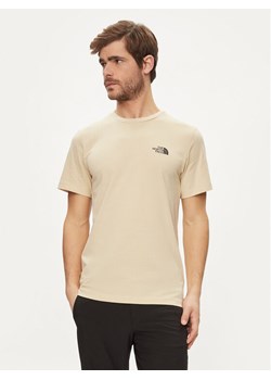 The North Face T-Shirt Simple Dome NF0A87NG Beżowy Regular Fit ze sklepu MODIVO w kategorii T-shirty męskie - zdjęcie 182636113