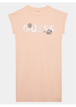Marciano Guess Sukienka codzienna J4GK14 KAE23 Koralowy Regular Fit ze sklepu MODIVO w kategorii Sukienki dziewczęce - zdjęcie 182636171