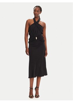 Elisabetta Franchi Sukienka koktajlowa AB-719-52E2-V560 Czarny Regular Fit ze sklepu MODIVO w kategorii Sukienki - zdjęcie 182636231