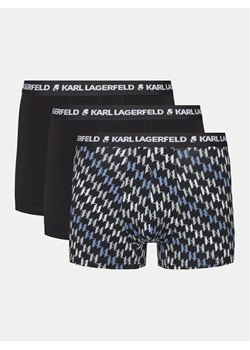 KARL LAGERFELD Komplet 3 par bokserek 246M2100 Czarny ze sklepu MODIVO w kategorii Majtki męskie - zdjęcie 182636240