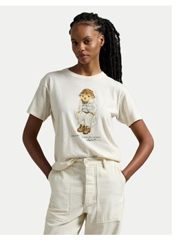 Polo Ralph Lauren T-Shirt 211947961001 Biały Regular Fit ze sklepu MODIVO w kategorii Bluzki damskie - zdjęcie 182636461