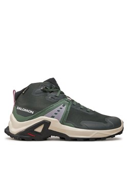 Salomon Trekkingi X Raise Mid Gore-Tex L47458100 Zielony ze sklepu MODIVO w kategorii Buty trekkingowe dziecięce - zdjęcie 182636511