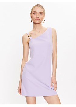 Just Cavalli Sukienka letnia 74PBO935 Fioletowy Regular Fit ze sklepu MODIVO w kategorii Sukienki - zdjęcie 182636613