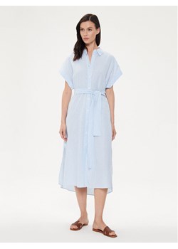 United Colors Of Benetton Sukienka koszulowa 4QL3DV08R Błękitny Regular Fit ze sklepu MODIVO w kategorii Sukienki - zdjęcie 182636980
