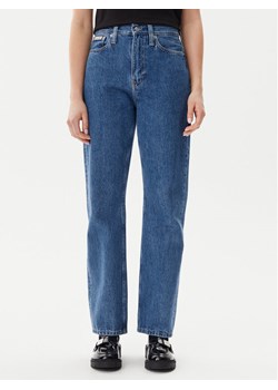 Calvin Klein Jeans Jeansy J20J225126 Niebieski Straight Fit ze sklepu MODIVO w kategorii Jeansy damskie - zdjęcie 182637042