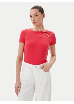 DKNY T-Shirt P51H8APJ Koralowy Regular Fit ze sklepu MODIVO w kategorii Bluzki damskie - zdjęcie 182637061