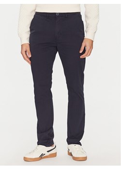 Napapijri Chinosy M-Puyo NP0A4H98 Granatowy Slim Fit ze sklepu MODIVO w kategorii Spodnie męskie - zdjęcie 182637152