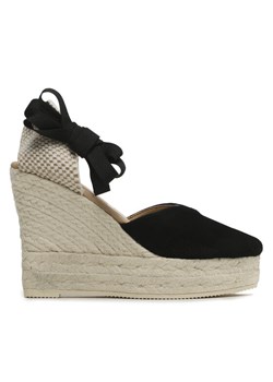 Manebi Espadryle Heart-Shaped Wedge Espadrilles K 1.0 WH Czarny ze sklepu MODIVO w kategorii Espadryle damskie - zdjęcie 182637184