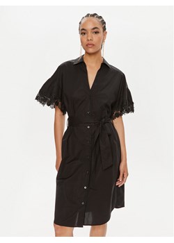 TWINSET Sukienka koszulowa 241TT2281 Czarny Regular Fit ze sklepu MODIVO w kategorii Sukienki - zdjęcie 182637262