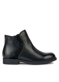 Geox Botki J Agata Girl Wpf J36HZA 04377 C9999 D Czarny ze sklepu MODIVO w kategorii Buty zimowe dziecięce - zdjęcie 182637303