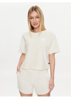 Puma T-Shirt Ess Elevated 677947 Écru Regular Fit ze sklepu MODIVO w kategorii Bluzki damskie - zdjęcie 182637502