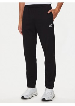 EA7 Emporio Armani Spodnie dresowe 8NPP65 PJVRZ 1200 Czarny Regular Fit ze sklepu MODIVO w kategorii Spodnie męskie - zdjęcie 182637581