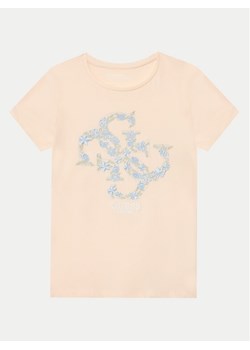 Guess T-Shirt J5GI02 K6YW4 Różowy Regular Fit ze sklepu MODIVO w kategorii Bluzki damskie - zdjęcie 182637603