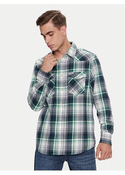 Wrangler Koszula Western 112357242 Zielony Regular Fit ze sklepu MODIVO w kategorii Koszule męskie - zdjęcie 182637611