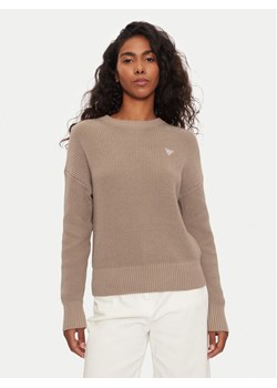 Guess Sweter W4BR08 Z3HM1 Beżowy Regular Fit ze sklepu MODIVO w kategorii Swetry damskie - zdjęcie 182637643
