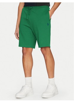 U.S. Polo Assn. Szorty sportowe MUP3354 Zielony Regular Fit ze sklepu MODIVO w kategorii Spodenki męskie - zdjęcie 182637663