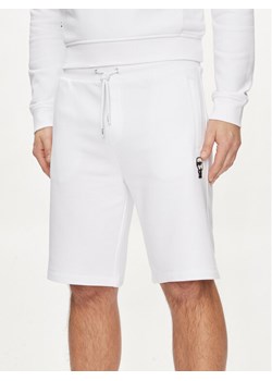 KARL LAGERFELD Szorty sportowe 705032 542900 Biały Regular Fit ze sklepu MODIVO w kategorii Spodenki męskie - zdjęcie 182637772