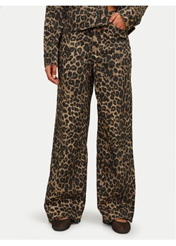 JJXX Spodnie materiałowe Sarah 12273087 Brązowy Wide Leg ze sklepu MODIVO w kategorii Spodnie damskie - zdjęcie 182637780