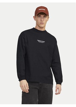 Jack&Jones Longsleeve Vesterbro 12251775 Czarny Loose Fit ze sklepu MODIVO w kategorii T-shirty męskie - zdjęcie 182637790