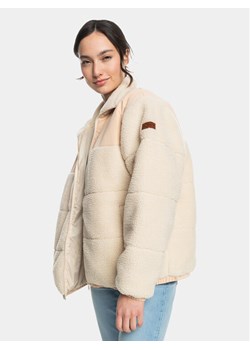 Roxy Kożuch Miracle Mile Jckt ERJJK03569 Beżowy Regular Fit ze sklepu MODIVO w kategorii Kurtki damskie - zdjęcie 182637840