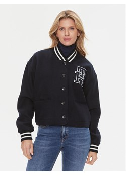 Tommy Hilfiger Kurtka przejściowa Varsity WW0WW40251 Granatowy Relaxed Fit ze sklepu MODIVO w kategorii Kurtki damskie - zdjęcie 182637874