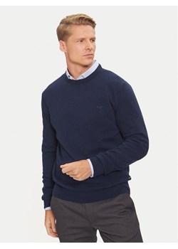 La Martina Sweter ZMS024 YW106 Granatowy Regular Fit ze sklepu MODIVO w kategorii Swetry męskie - zdjęcie 182637953