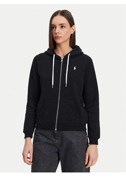 Polo Ralph Lauren Bluza 211943008003 Czarny Relaxed Fit ze sklepu MODIVO w kategorii Bluzy damskie - zdjęcie 182638093