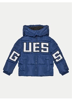 Guess Kurtka puchowa N4BL04 WB240 Granatowy Regular Fit ze sklepu MODIVO w kategorii Kurtki chłopięce - zdjęcie 182638123