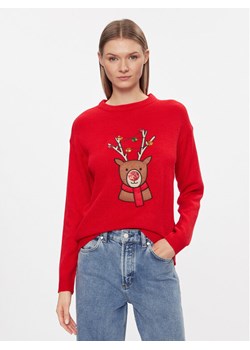 Brave Soul Sweter LKX-230RONNI Czerwony Regular Fit ze sklepu MODIVO w kategorii Swetry damskie - zdjęcie 182638250