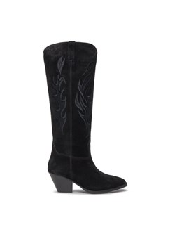 Bronx Kowbojki High boots 14297-C Czarny ze sklepu MODIVO w kategorii Kozaki damskie - zdjęcie 182638311