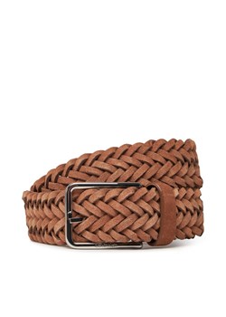 Calvin Klein Pasek Męski Warmth Braided Suede 35Mm K50K512841 Brązowy ze sklepu MODIVO w kategorii Paski męskie - zdjęcie 182638343
