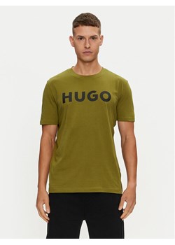 Hugo T-Shirt Dulivio 50467556 Zielony Regular Fit ze sklepu MODIVO w kategorii T-shirty męskie - zdjęcie 182638404