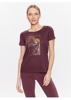 CMP Koszulka techniczna 38T6656 Bordowy Regular Fit ze sklepu MODIVO w kategorii Bluzki damskie - zdjęcie 182638474