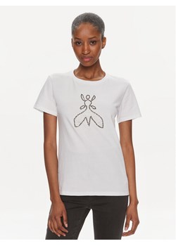 Patrizia Pepe T-Shirt 8M1599/J043-W103 Biały Regular Fit ze sklepu MODIVO w kategorii Bluzki damskie - zdjęcie 182638512